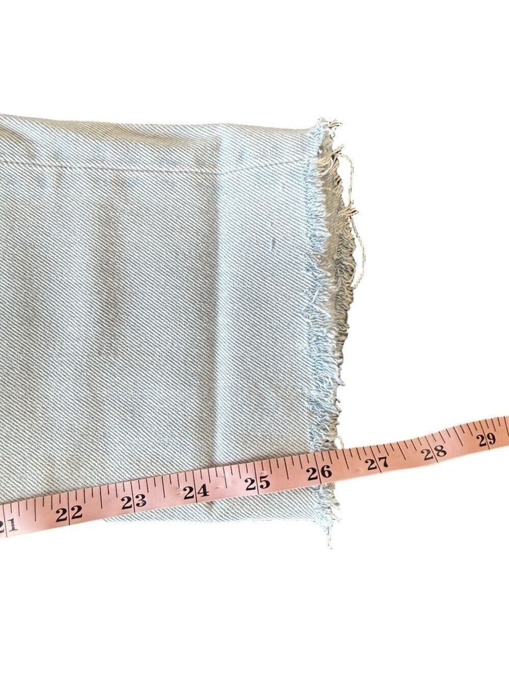 LEVIS 501 Skinny Jeans High Rise Cropped Raw Hem Distressed Size 28 - Picture 12 of 15